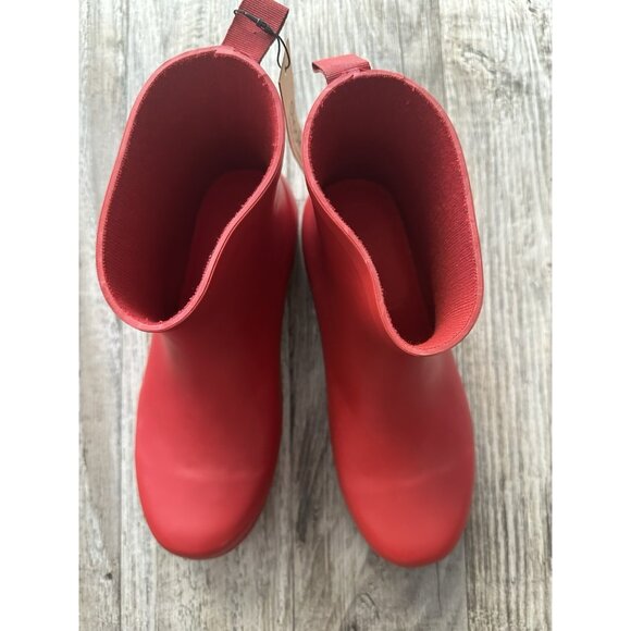 Chooka Crimson Rubber Pull On Waterproof Atlas Shortie Rain Boots Size 8M - Picture 2 of 12
